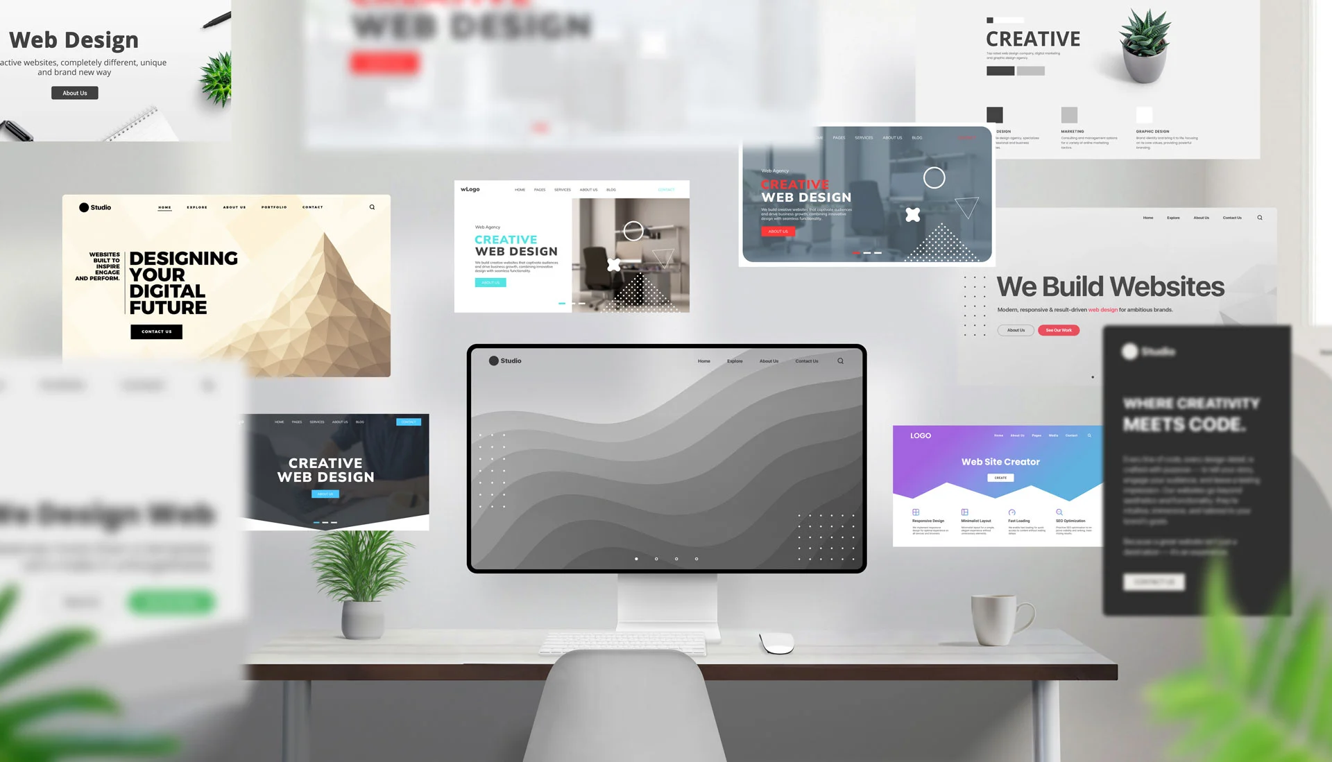 Web design & Web Development Background